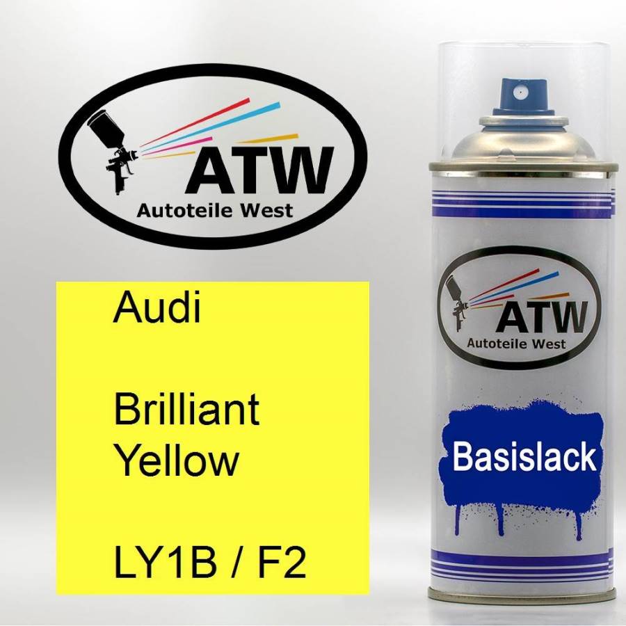 Audi, Brilliant Yellow, LY1B / F2: 400ml Sprühdose, von ATW Autoteile West.